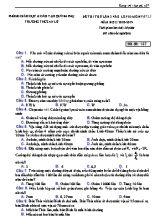Bộ đề thi thử vào Lớp 10 THPT môn Vật lý lần 3 - Năm học 2018-2019 - Phòng giáo dục và đào tạo Quỳnh Phụ